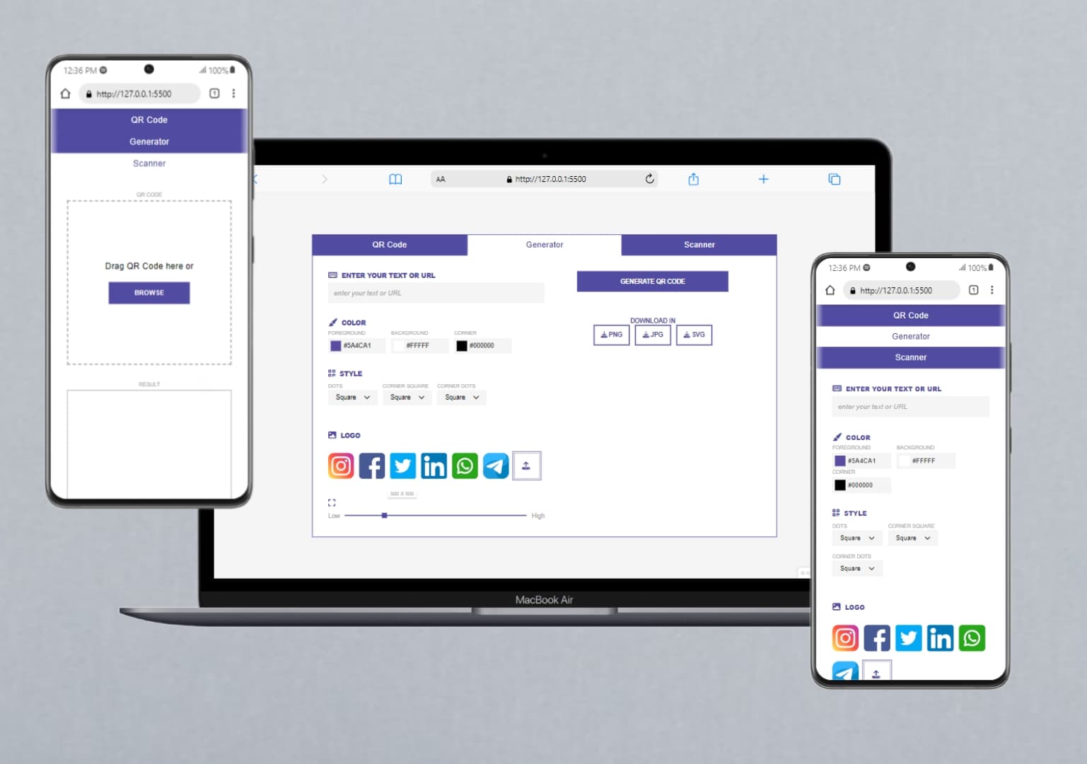 QR Code- Generator & Scanner